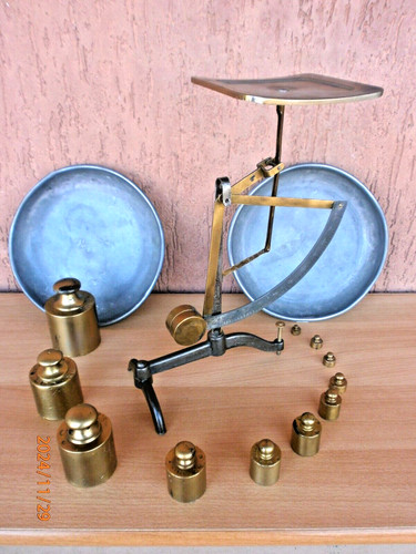 Lotto pesi ottone due - di,