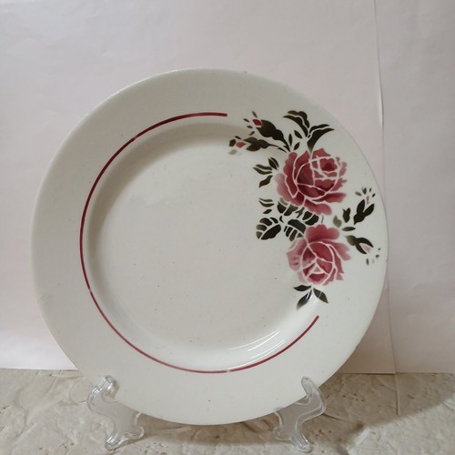 Piatto epoca francese rose - piatto, d'epoca
