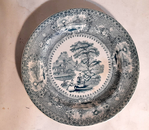 Antico piatto ceramica - antico, &