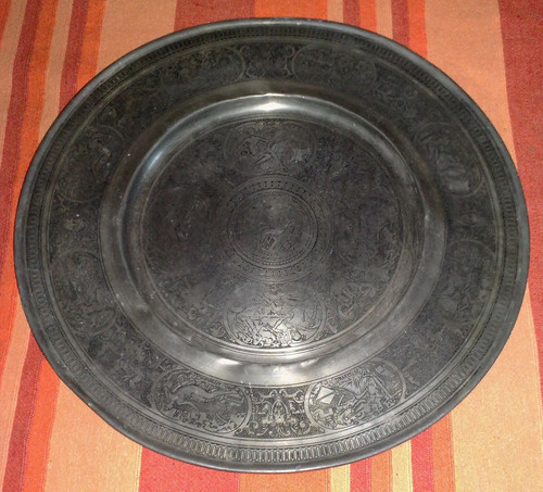 Grande piatto epoca con - ,